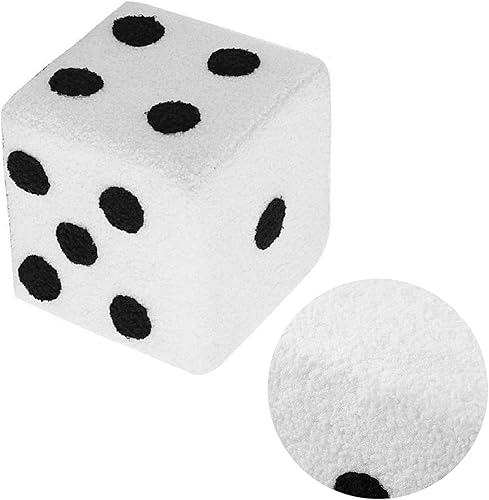 Miniatura 5 de Reposapiés para sofá, taburete de pies debajo del escritorio, taburete de cubo simple de tacto suave con diseño de dados para sofá, reposapiés,