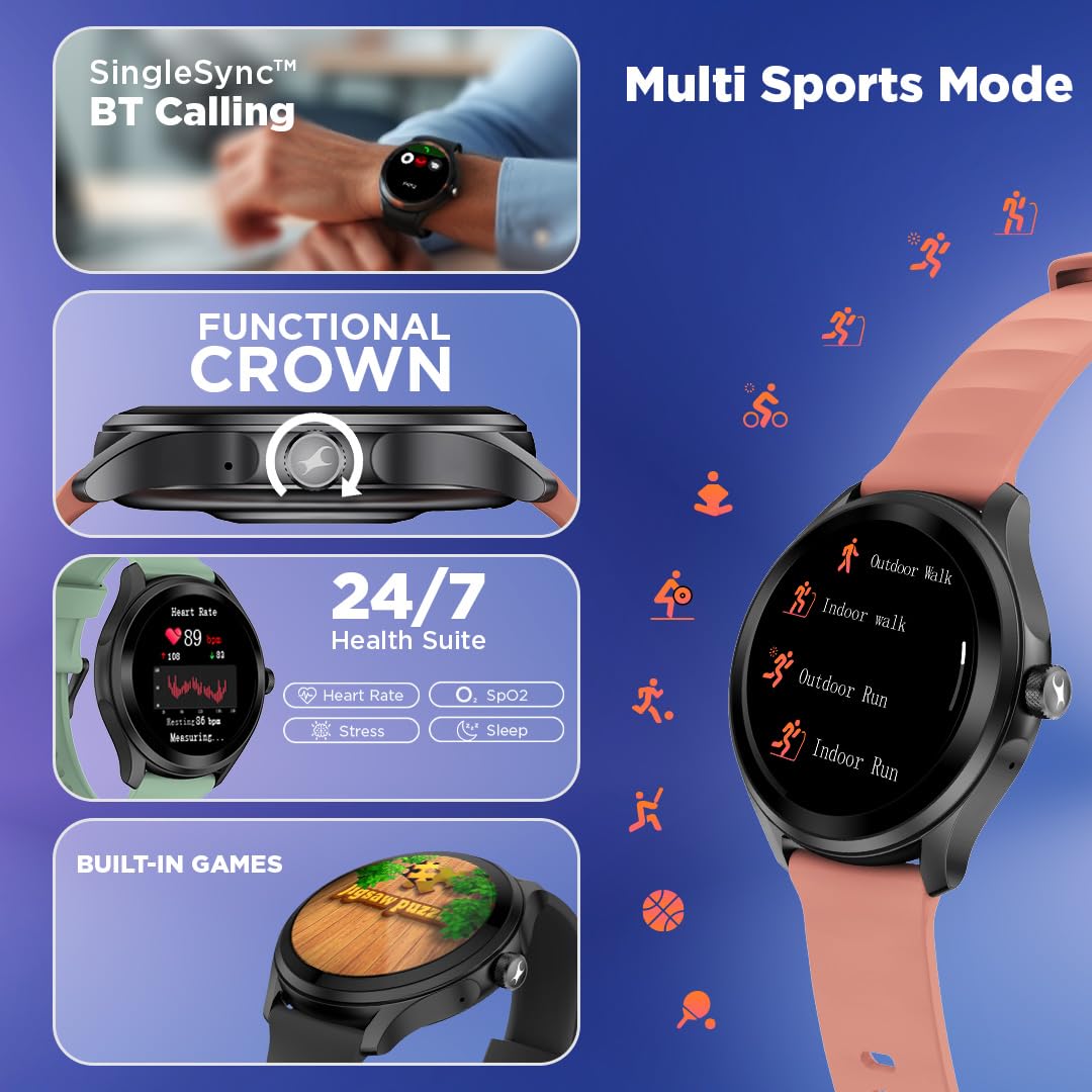 Fastrack VOX Pro Smartwatch - Hands-Free & Health Tracking -6 Fastrack VOX Pro Smartwatch - Hands-Free & Health Tracking -6
