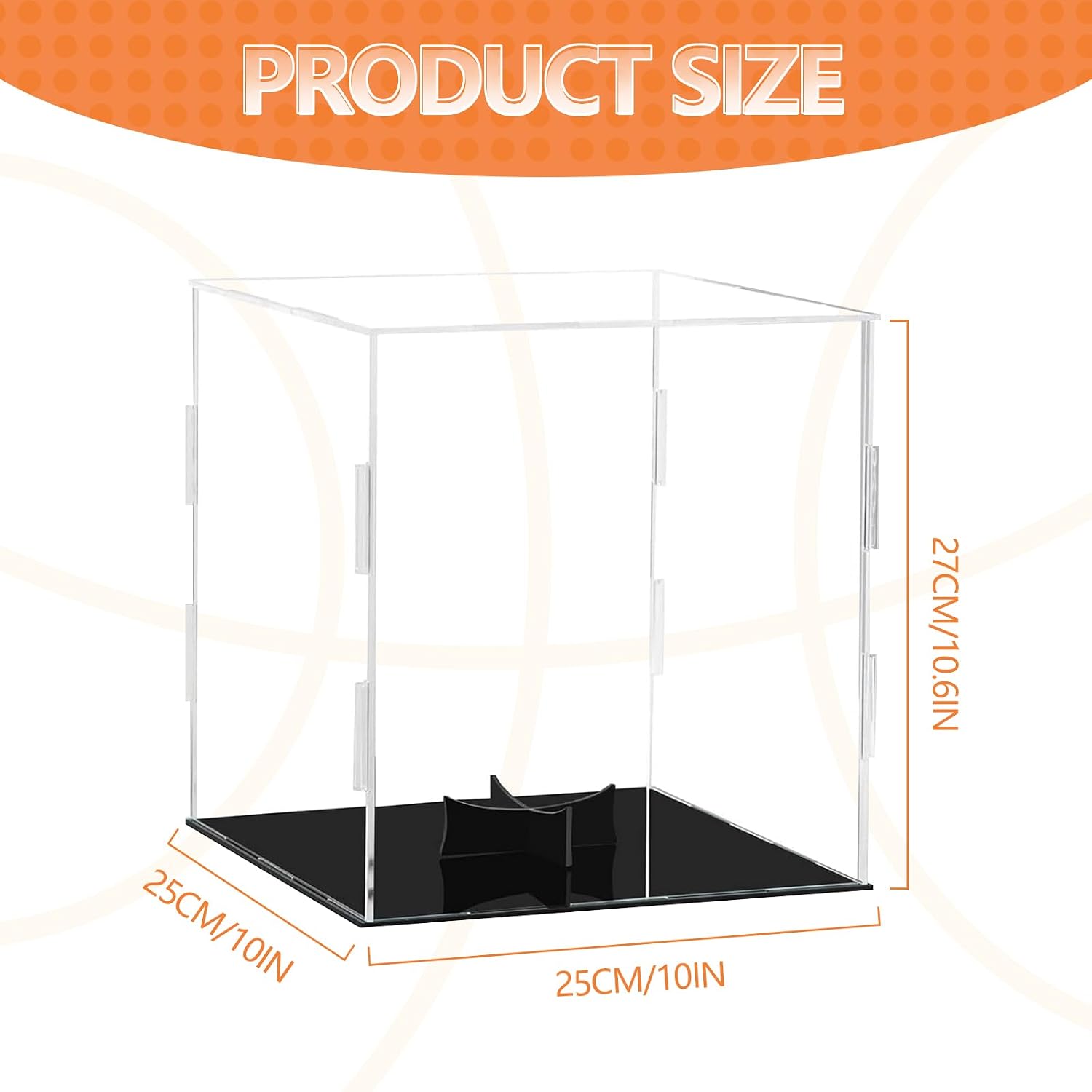 Basketball Display Case,Clear Acrylic Soccer Ball Display Case with Stand,Basketball Case Display Box for Autographed Basketball,Soccer Ball,Volleyball,Collectibles