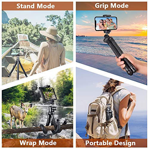 Image of UBeesize 20'' Magnetic Selfie Stick Tripod for iPhone, MagSafe Tripod with 2-in-1 Phone Clamp & 1 /4'' Screw Mount, Phone Tripod Stand with Remote