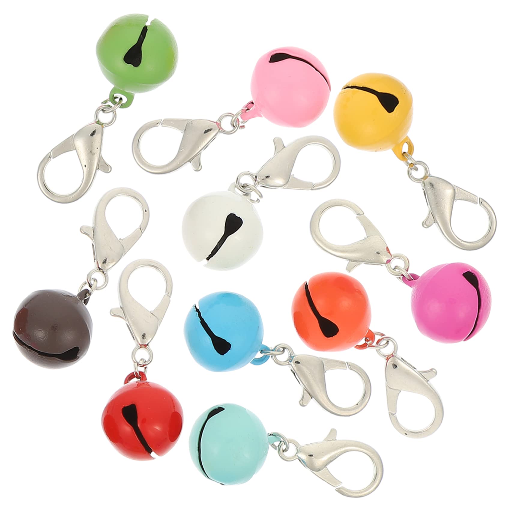 FRCOLOR 4sets Crafted Metal Cat Collars Name Tag Multi-function Pet Dog Collar Bells for Decorative Use 10pcs*4