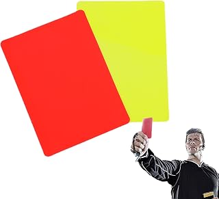 Tarjetas De Árbitro Para Fútbol,juego De Tarjetas De Árbitro De Futbol, Kit De Tarjetas De Árbitro De Deportes, Tarjetas Rojas Y Amarillas, PVC Tarjeta Roja Y Tarjeta Amarilla Para Partidos De Fútbol