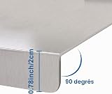 Sibosen Cutting Boards,304 Stainless Steel Cutting Chopping Board Heavy Duty for Meat Cheese Vegetable Fruit Baking Pastry (Large,40 cm L x 30 cm W) - 5