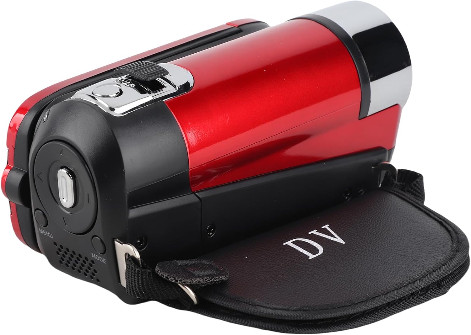 Video Camera Record, 2.4inch Screen DV Digital Camera for Travel, 16MP 1080P 16X Digital Zoom Anti Shake Loop Video Recording Camcorder. (Red)
