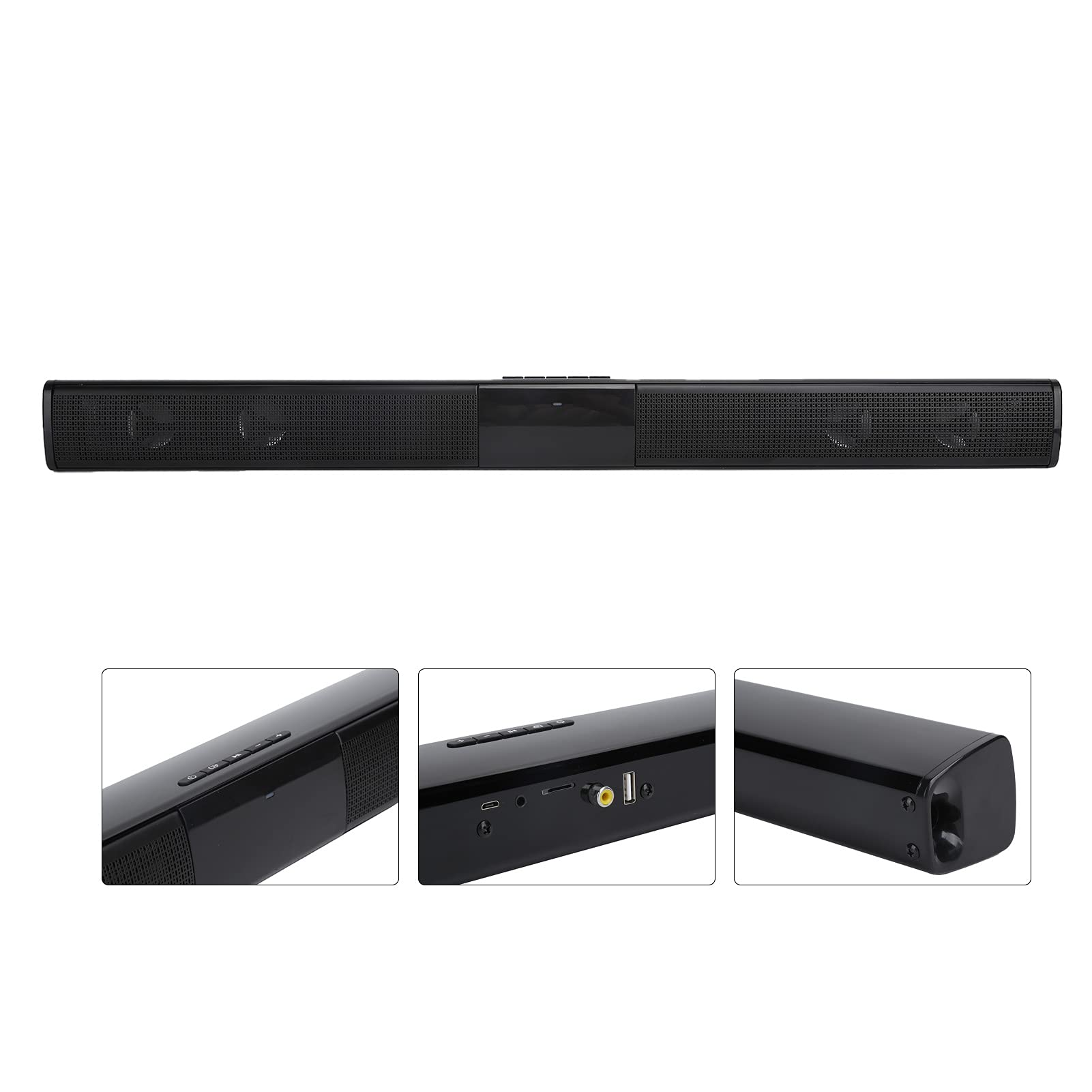 VBESTLIFE Barre de Son Bluetooth RVB, Haut-Parleur Audio sans Fil de Cinéma Maison pour Ordinateur de Bande TV pour Salon