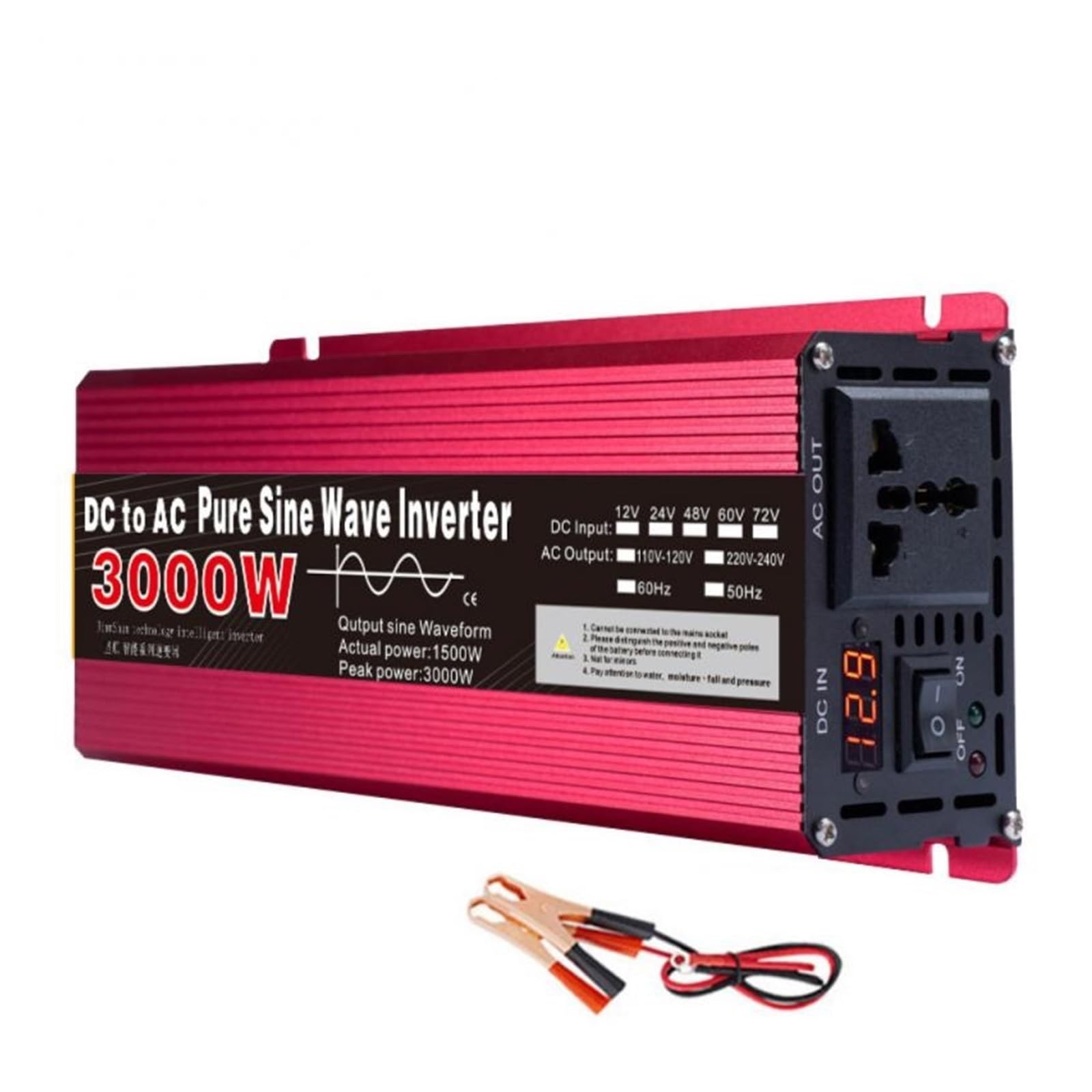 Convertisseur 12V 24V à 220V pour éviter les pannes de batterie