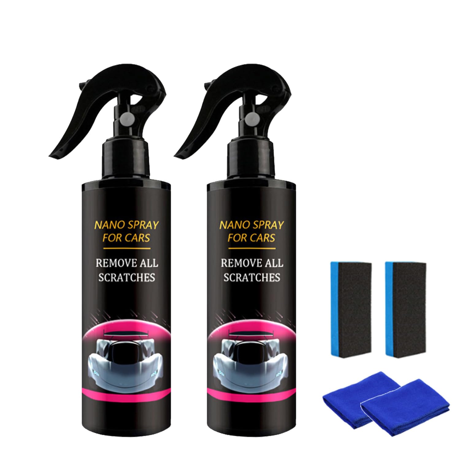 NurafixAuto Spray Kratzer Entfernen, Nano-Autospray, Auto Kratzer Entfernen (2pcs)