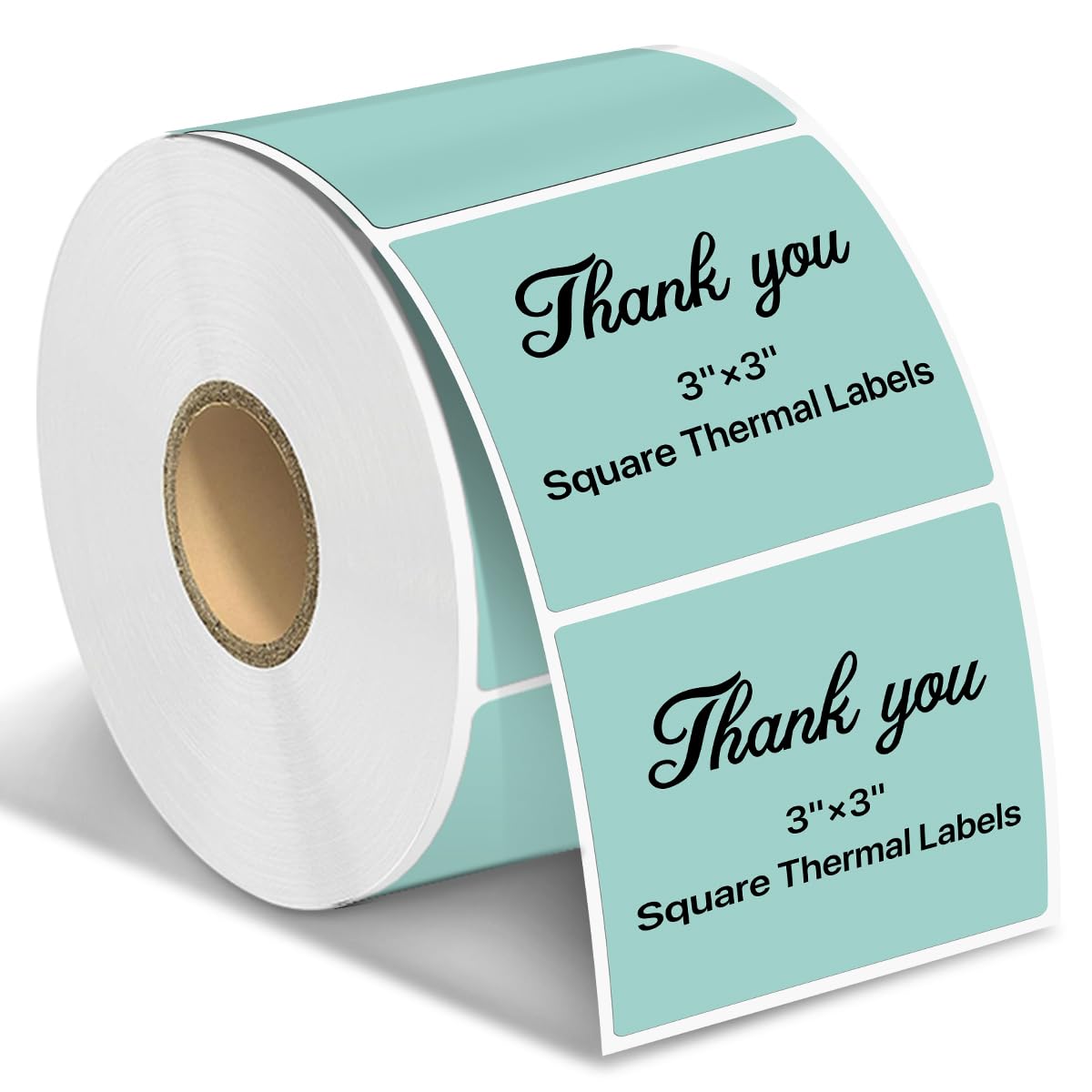 TuSamper Square Thermal Label Stickers, 3" x 3" (76.2mm x 76.2mm) Self-Adhesive Thermal Labels Square Direct Thermal Stickers Compatible with Thermal