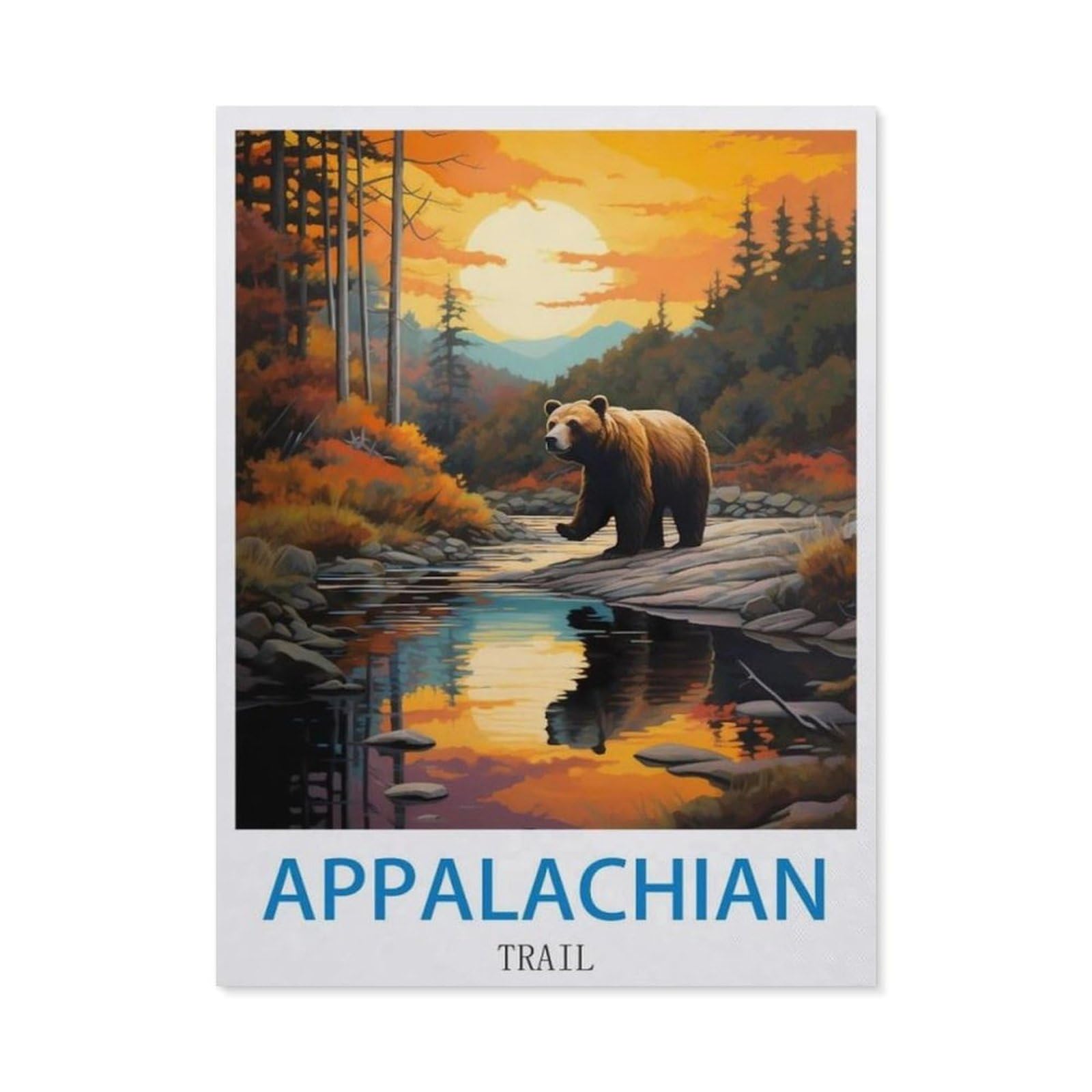 BEAYODKP 5D Diamond Painting，Appalachian Trail，Diamond Embroidery Cross Stitch（50 x 60 cm/19.68 x 23.62 inches）-CO25