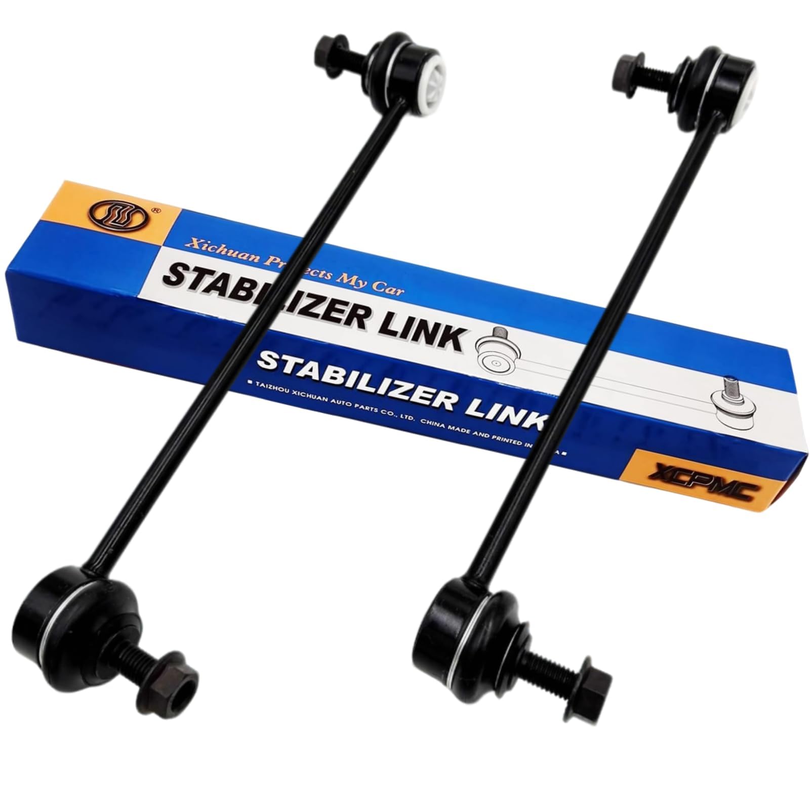 XCPMC 6Q0411315 19518 Koppelstange Vorne Links und Rechts für VW Polo 9N 2002-2009 6R 2010-2017 Skoda Fabia 2008-2014 Roomster 2007-2014 Seat Ibiza 2009-2017 A1 8X 2011-2018 2 Stück Autoersatzteil