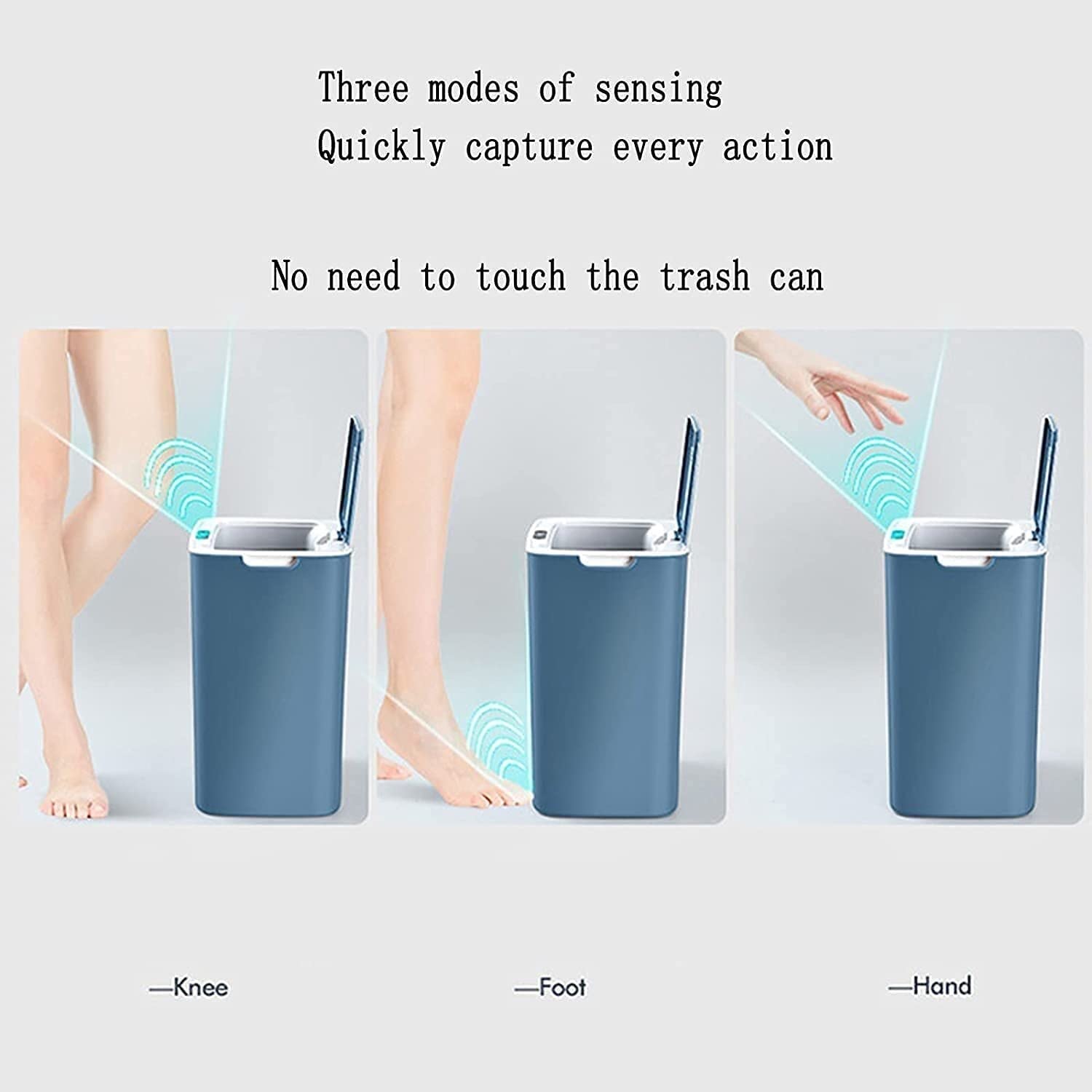 Papeleras Papelera Papelera Inteligente Papelera Automática Inductiva Contenedor de Basura Sin Contacto Contenedor de Basura con Tapa Papelera Papelera (Azul (Azul 17 * 24 * 31cm)