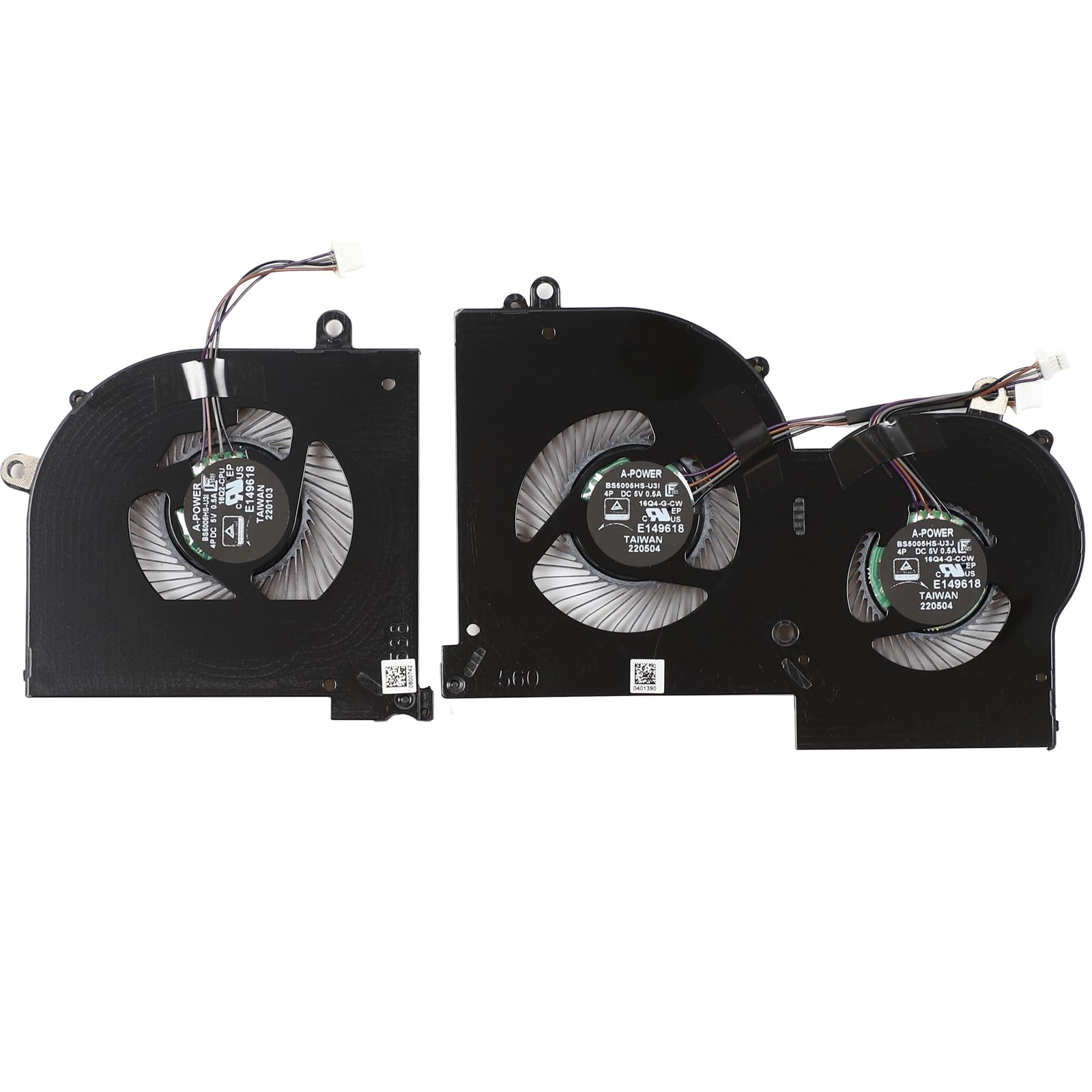 Ventilateur CPU GPU pour MSI GS65 Stealth et P65 Creator MS-16Q4