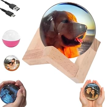 DreamSphere Ball, Memory Sphere Lamp, Memory Orb Video Sphere, Crystal Ball Video Player Ideal for Christmas Gifts and Christmas Decorations