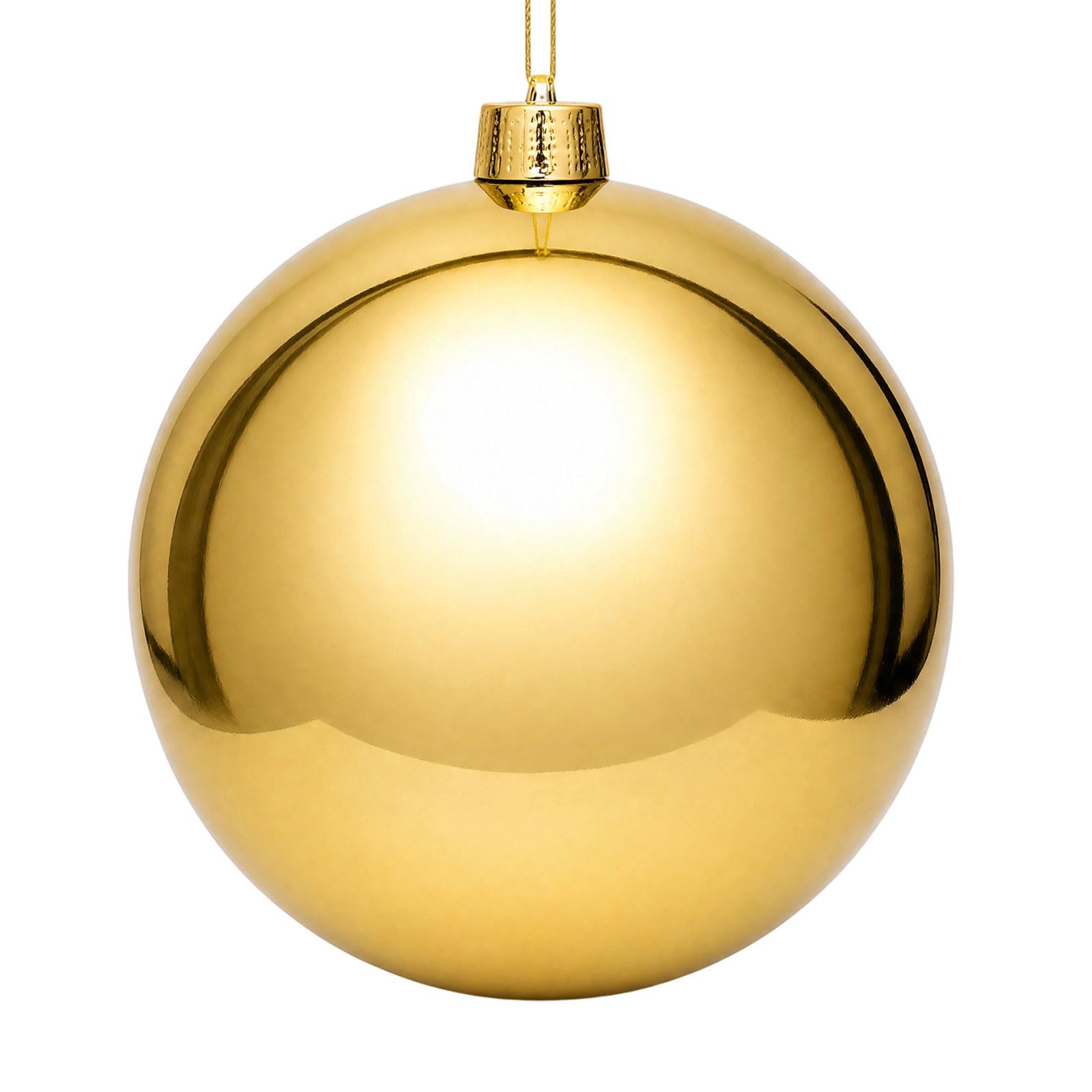 Whoasyst Premium Large Gold Christmas Tree Ornament 40Cm 50Cm Sparkling Decorative Sphere for Festival Atmospheres Home Christmas Hanging Decor