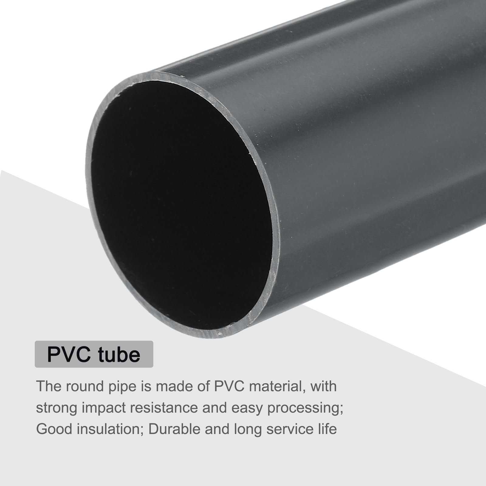 2 pezzi lunghezza 500 mm tubo di plastica PVC nero diametro esterno 5 ~ 19 mm tubo rigido sottile piccolo tubo dell'acqua tubo a filo cavo di piccolo diametro  13