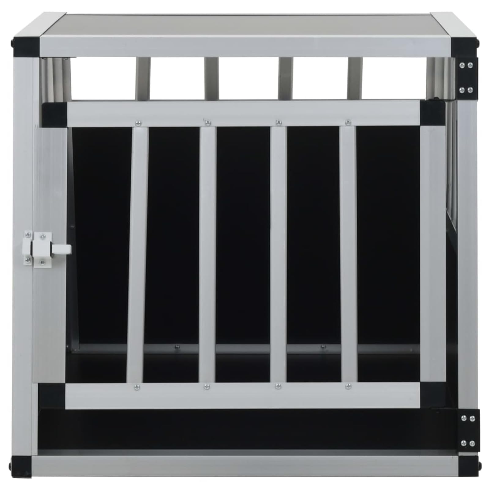 Trasportino Cani Iiaky In Alluminio 54x69x50 Cm - Gabbia Da Viaggio Per Auto