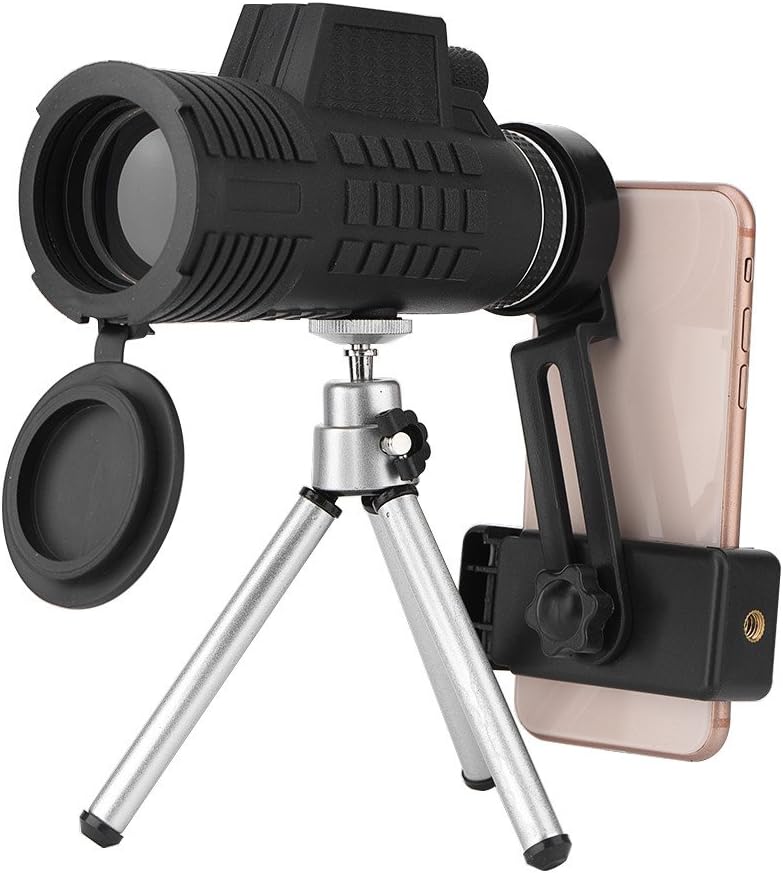 Cell Phone Camera Lens, 50 * 60mm Clip-On Telephoto Monocular Telescope Optical Glasses Monocular Telephone Camera Lens Compatible with, 98%