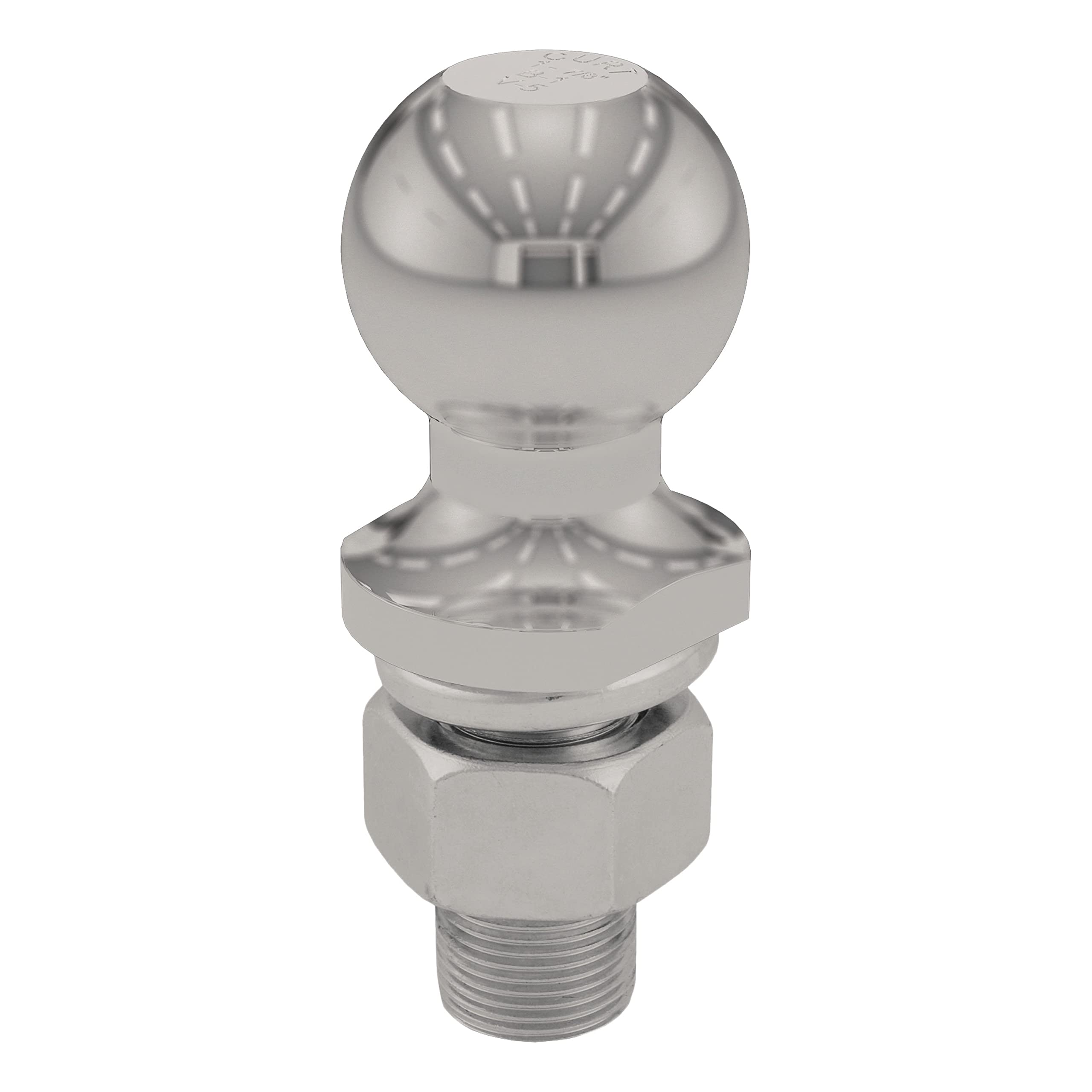 40051 Stainless Steel Trailer Hitch Ball, 3,500 Lbs, 1-7/8-Inch Diameter, 1 X 2-1/8-Inch Shank