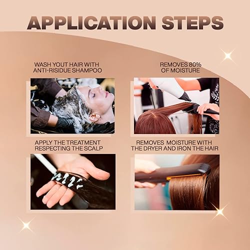 Miniatura 6 de Perfect LISS BROWN - Sistema de alisado de queratina con champú de limpieza profunda tratamiento afro extra rebelde cuidado del cabello dañado KIT