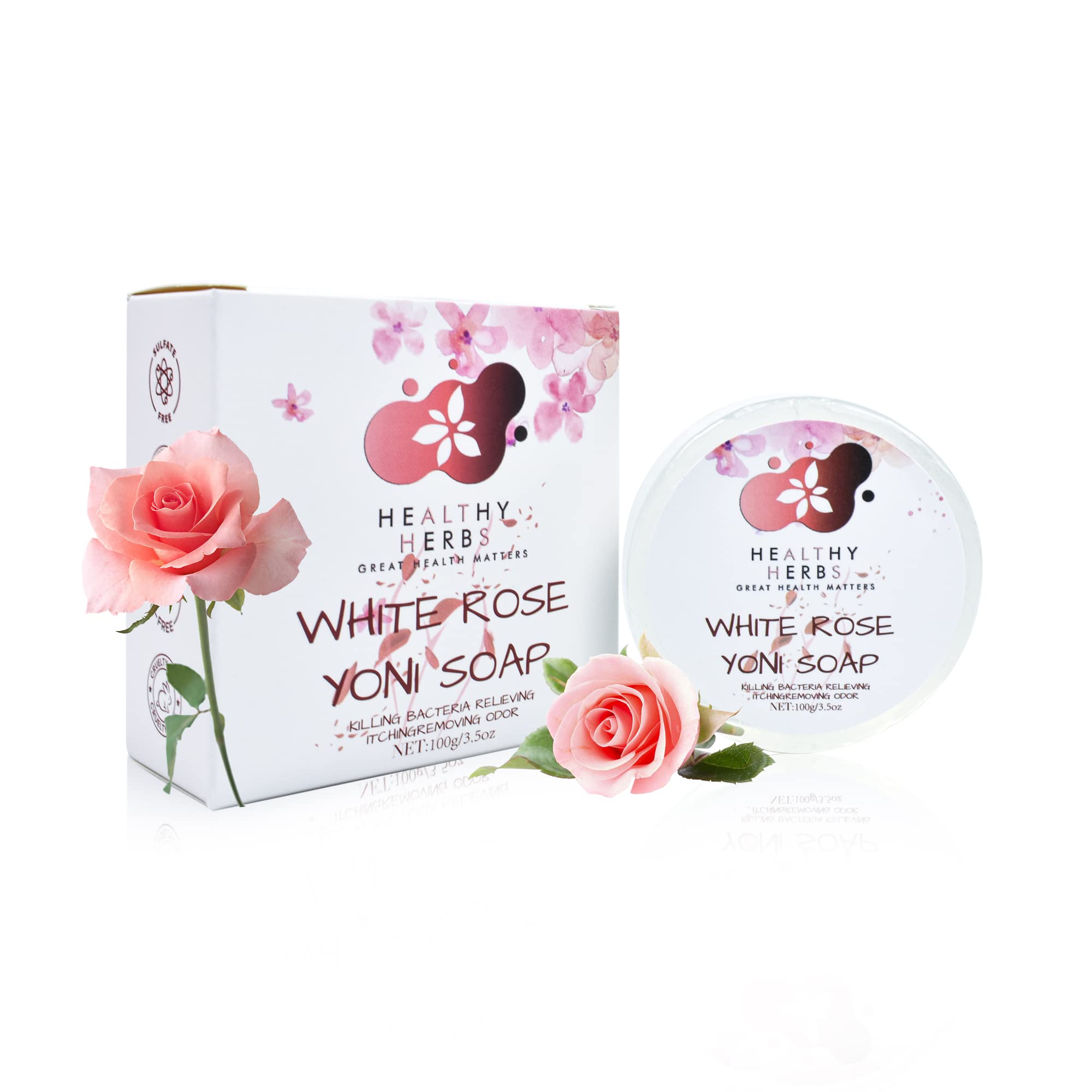 Yoni Soap Feminine Wash Bar 3 5 oz for Women Ph Balance Eliminates Odor 100 Natural Organic Herbs