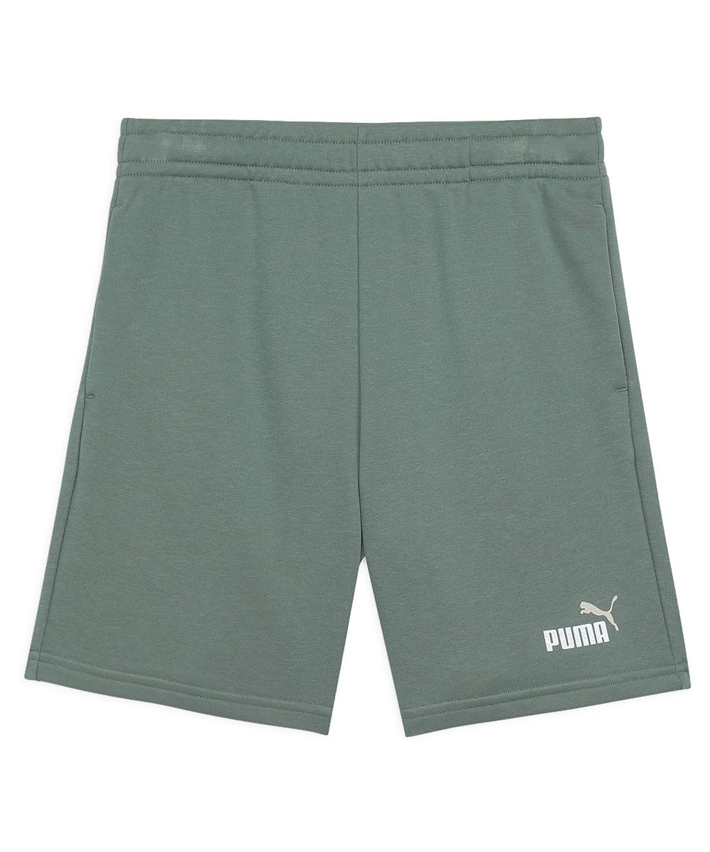 Puma Boys Essentials Logo Fleece Shorts - Moon Green - 11-12 (L)