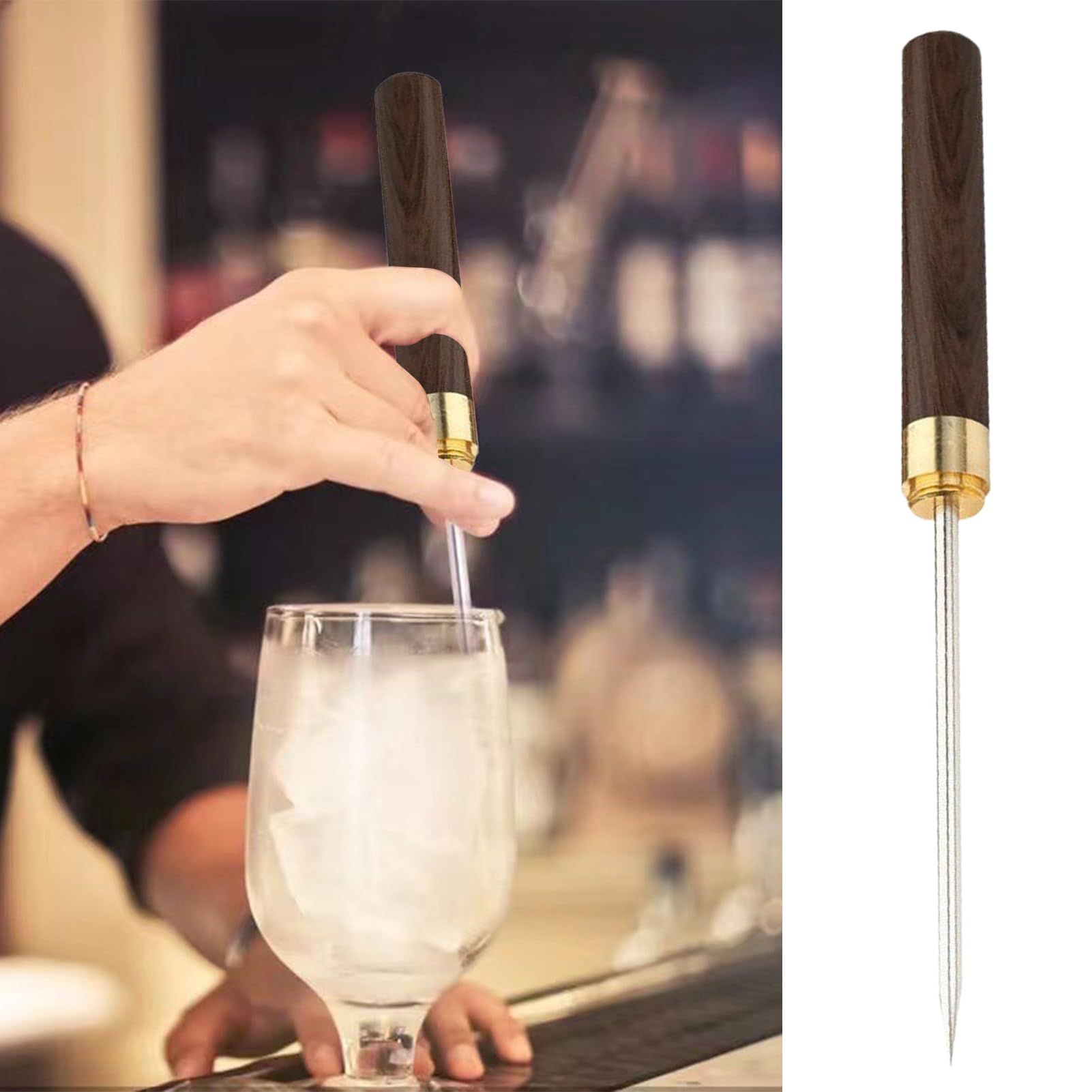 Piolet - Herramienta para romper el hielo, herramienta de cocina antideslizante con mango para el hogar, camping, picnic