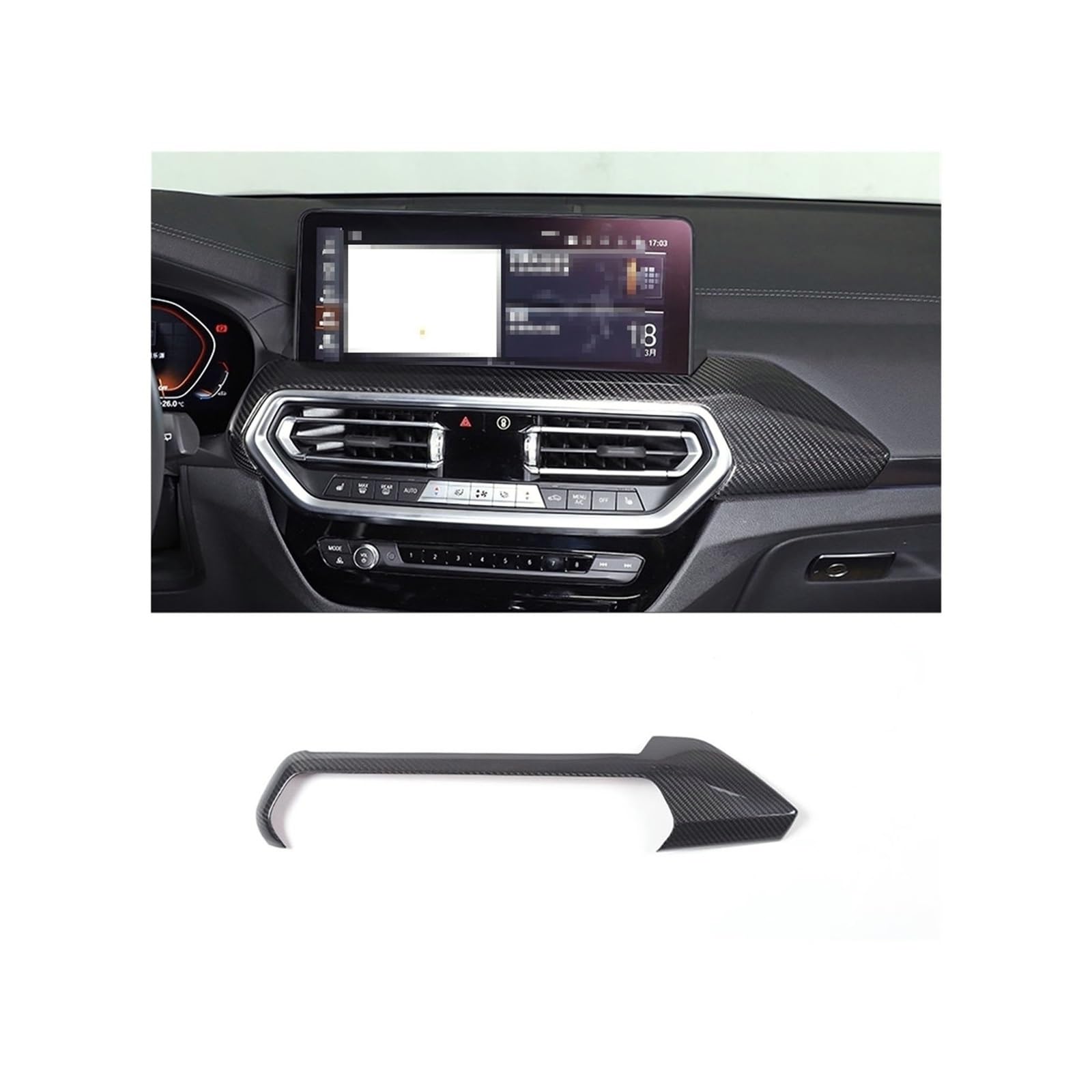 WEZGHYUXP Real Carbon Fiber Compatible with BMW X3 X4 G01 G02 2018-2022