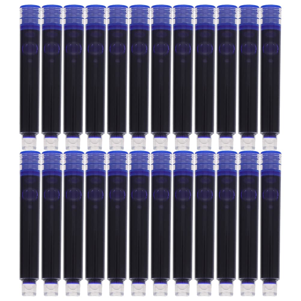 Ricariche Ricariche Blu per Penne Stilografiche di Inchiostro Design Ergonomico 200 Pezzi Materiale Plastico per Uso Scolastico e Ufficio