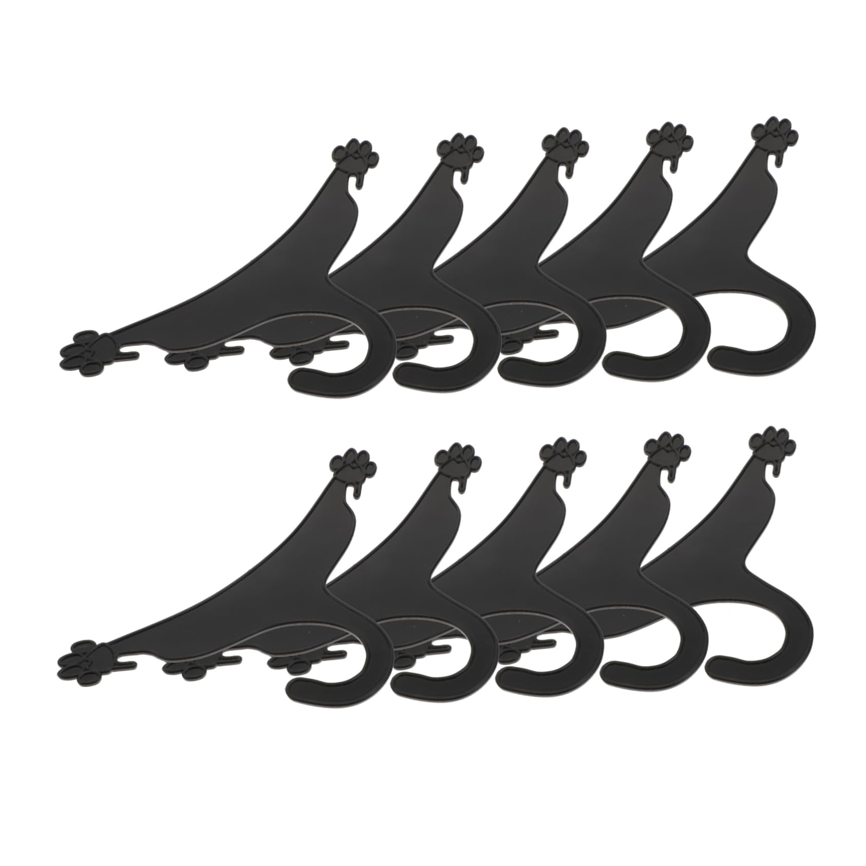 PERSELOSO 10Pcs Dog Claw Shape Clothes Hanger Lightweight Durable Pet Apparel Hanger for Travel Dormitory Kitchen Bathroom Balcony and Courtyard Use