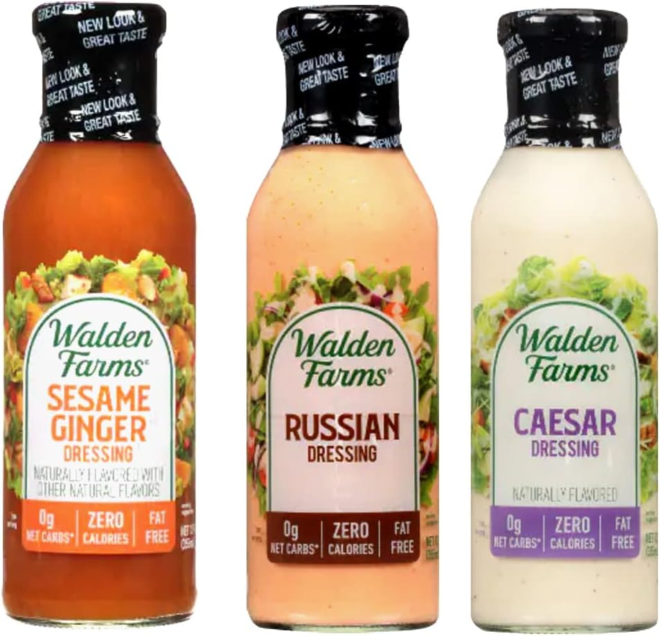 Sugar Free Salad Dressings, Sesame Ginger, Caesar and