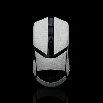 Grip Tape for Razer Cobra/Cobra Pro - Anti-Slip,Enhanced Control, Suck Sweat,Soft Leather,Full Coverage,Improves FPS Gaming Grip [Pre-Cut] CS Letter White