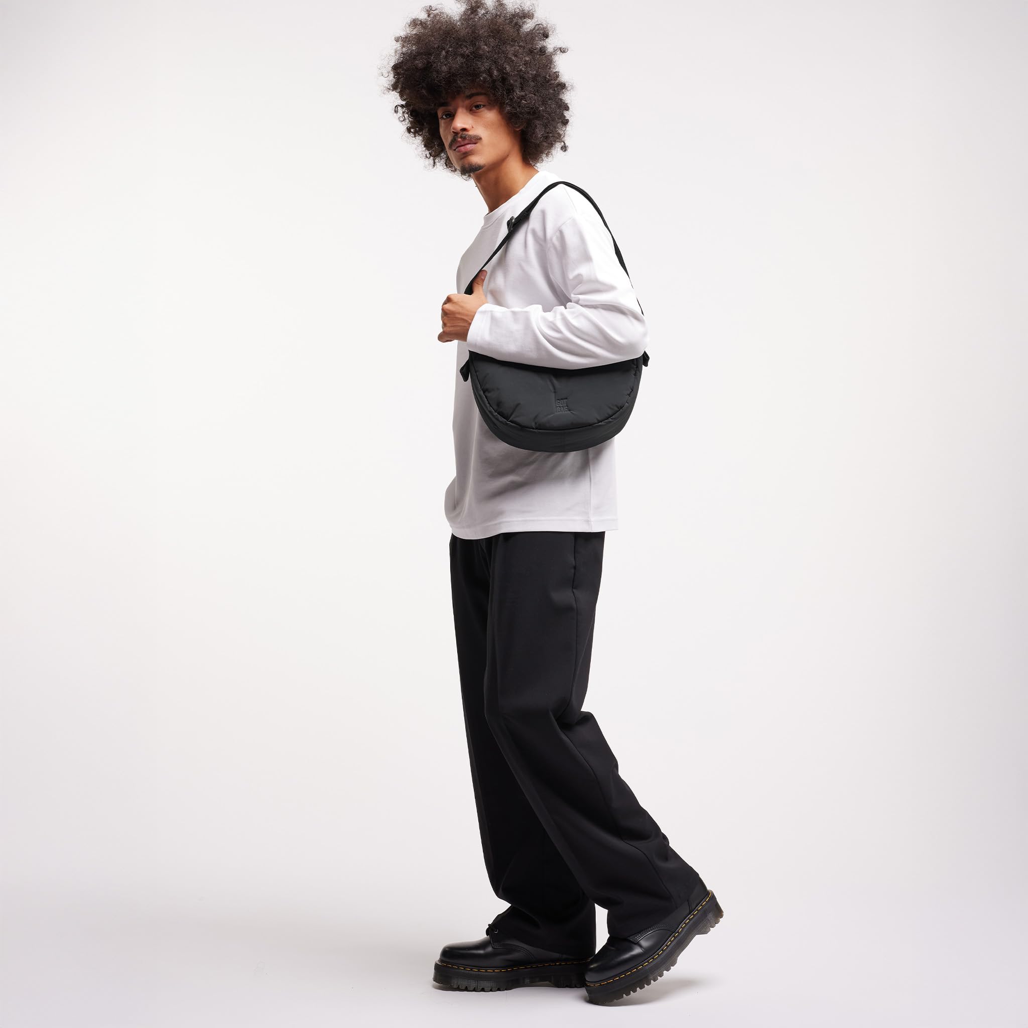 GOT BAG Moon Bag Cloud | Umhängetasche Halbmond Nylon| Stylische Crossbody Bag mit verstellbarem Gurt