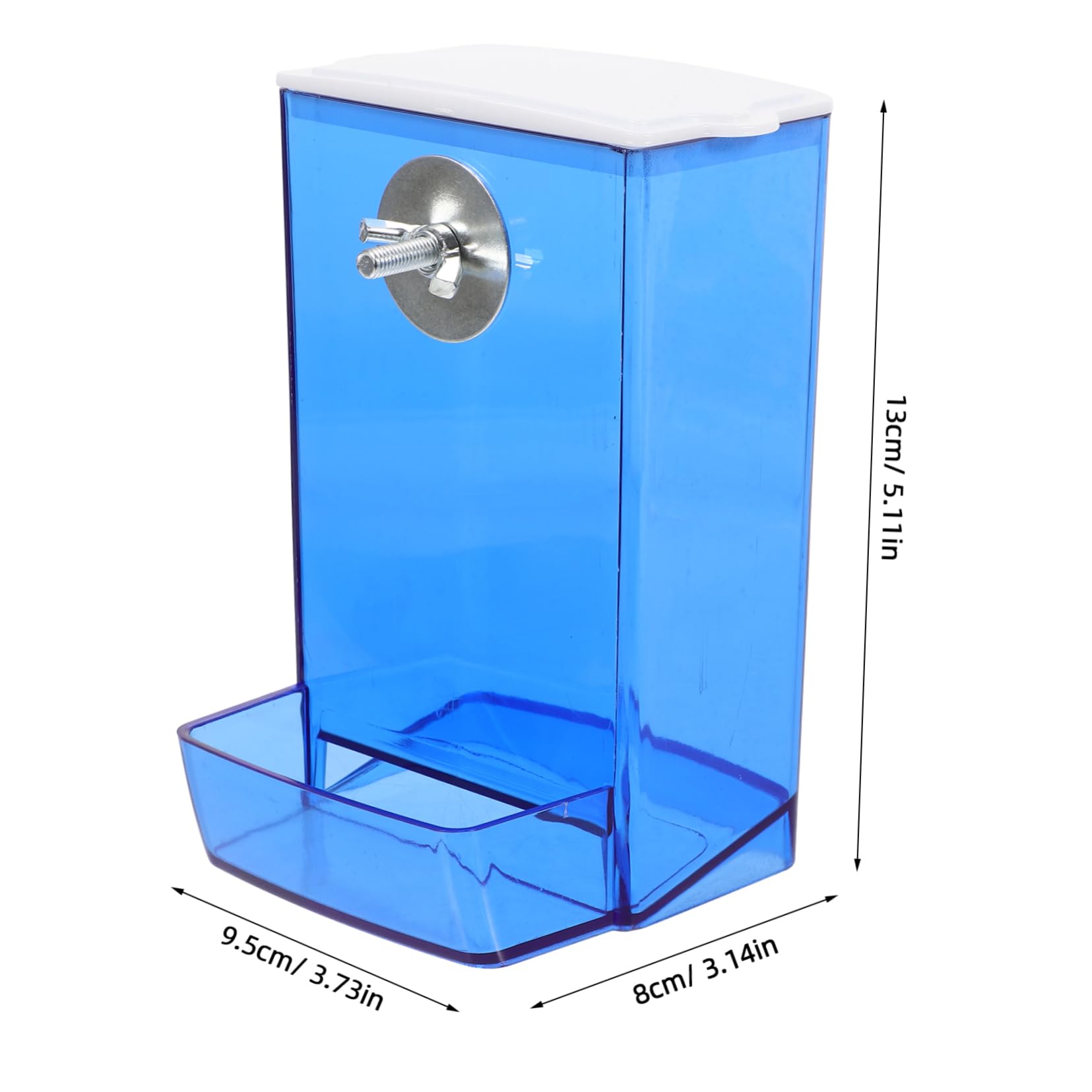 Yardwe 5stücke Automatischer Vogelfutterspender Für Käfige Transparente Futterstation Für Wellensittiche Und Kanarienvögel Praktische Und Einfach Zu Reinigende Futterbox Mit