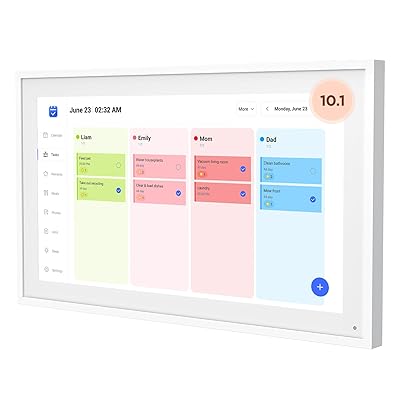21.5 Inch Smart Digital Calendar, Wall Electronic Calendar, 1920 * 1080 IPS Full HD Touch Screen Display for Family Meal Planner Support - Streamline Household Organization