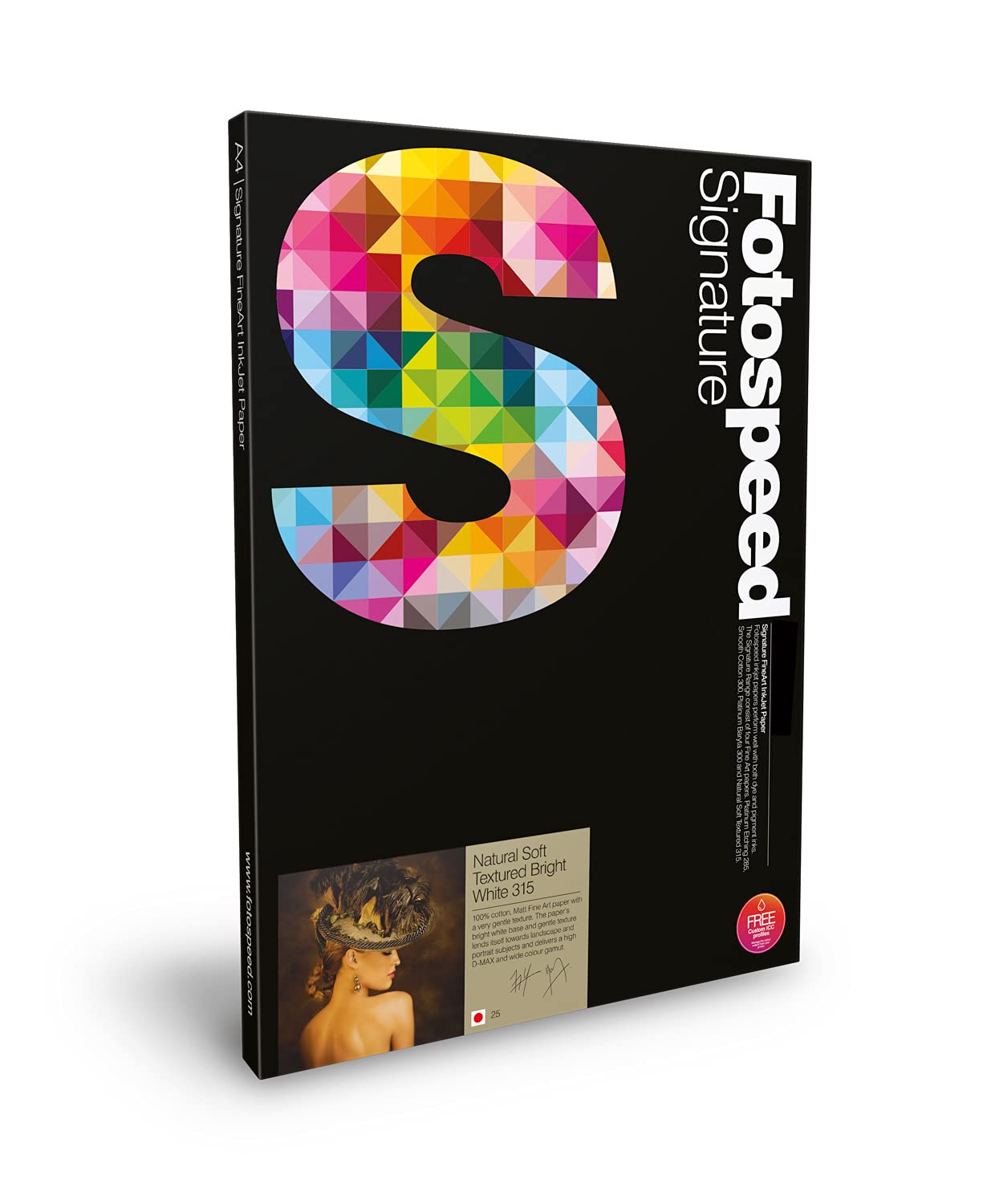 Fotospeed Natural Soft Textured Bright White Fine Art A3 Matt Paper 315gsm - 25 Sheets