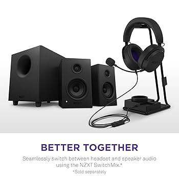 NZXT Relay Speakers Black AP-SPKB2-JP 新品 Amazon.com: NZXT Relay PC Gaming Desktop Speakers - AP-SPKB2