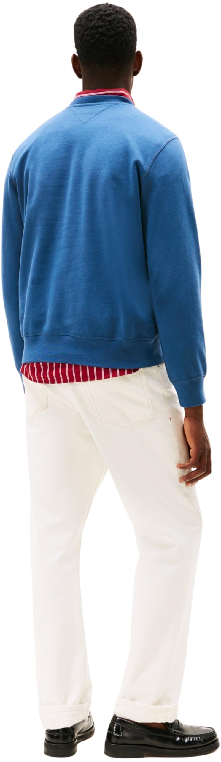 Tommy Hilfiger Uomo Felpa Seasonal Fleece con Scollo Rotondo