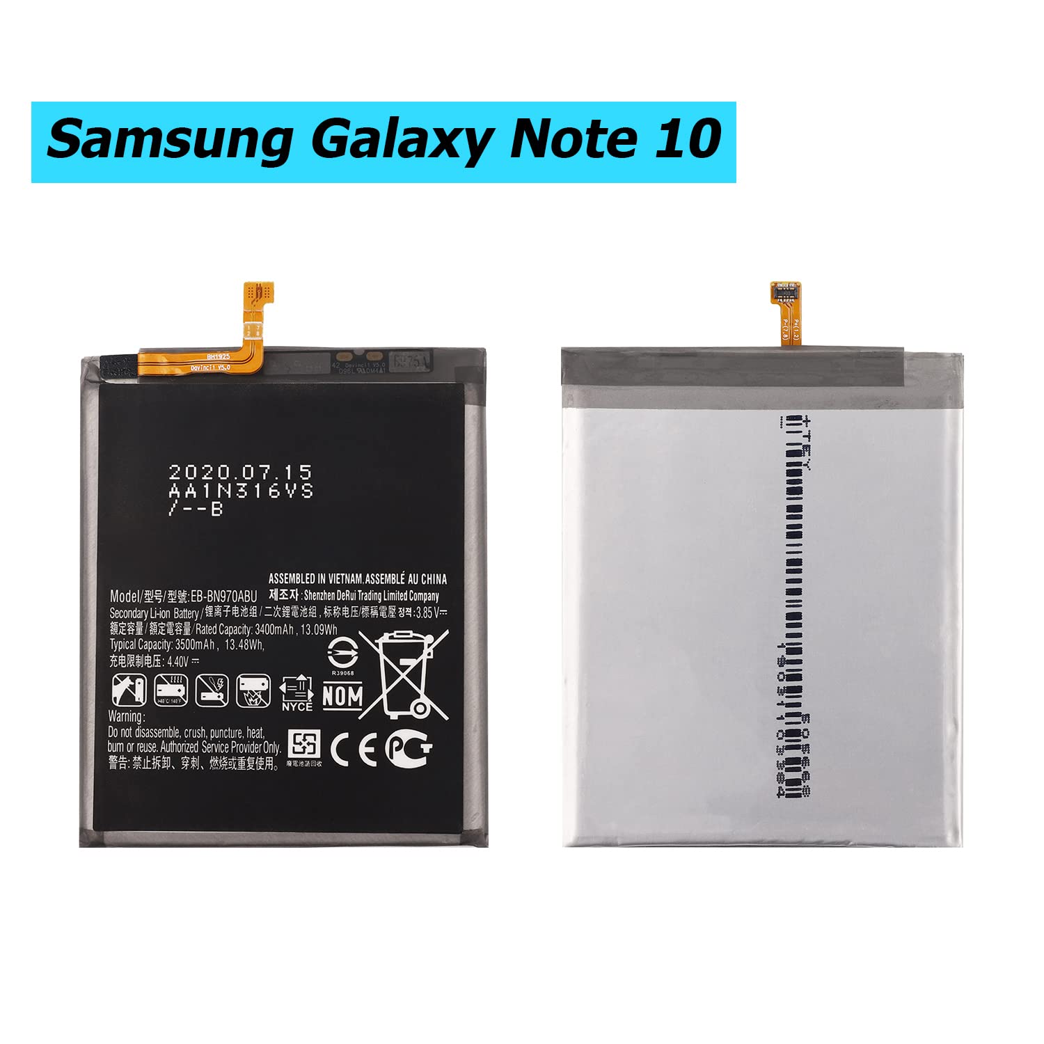 Vvsialeek EB-BG970ABU 3000mAh Replacement Battery Compatible with Galaxy S10E S10 E SM-G970F SM-G970U SM-G970W with Toolkit