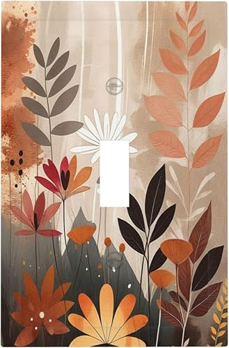 Miniatura 107 de Cubiertas de salida de textura abstracta moderna de mármol líquido Pintura abstracta púrpura Arte de pared Cubiertas de toma 1 banda Interruptor de