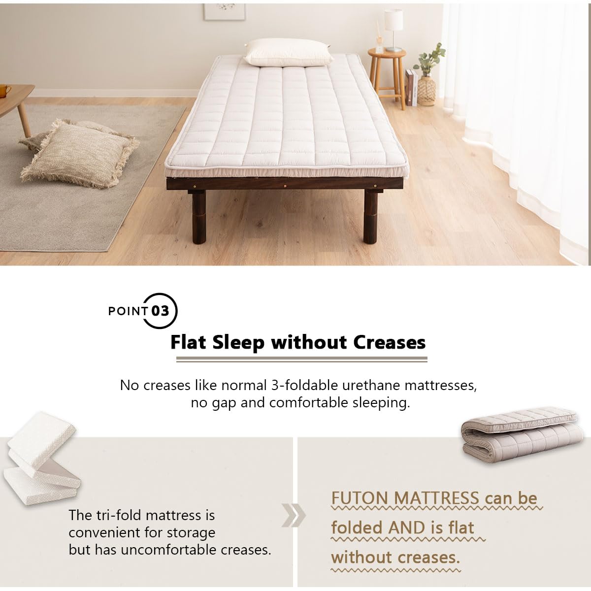 Amazon.com: EMOOR Japanese Padded Futon Mattress Machi Twin Gray