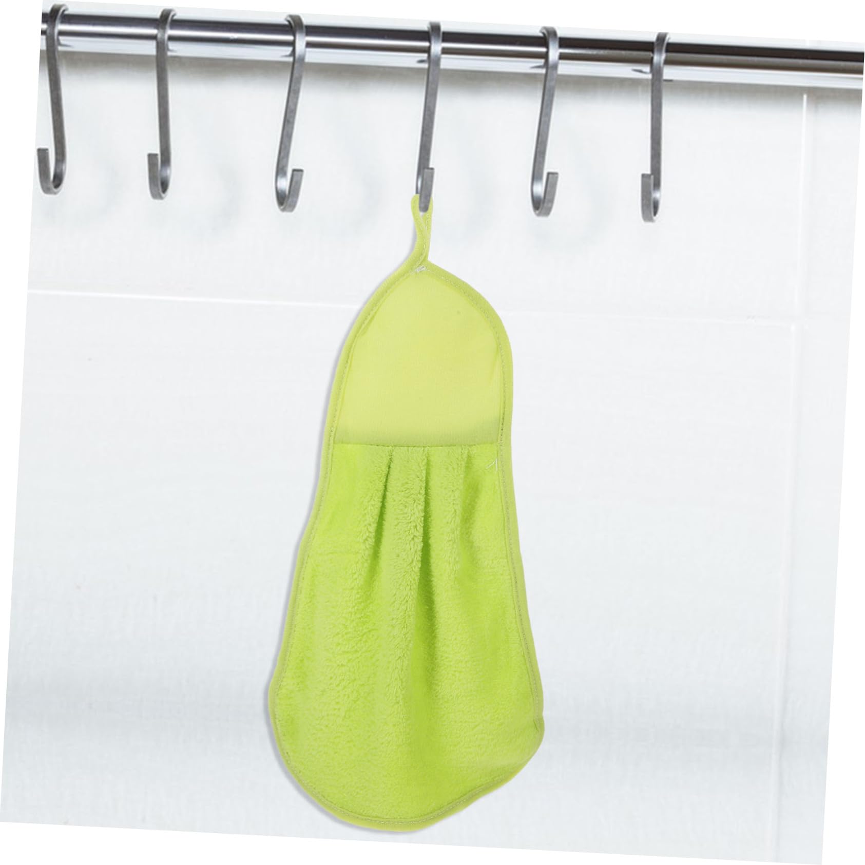 Lot De 2 Serviettes Suspendues Boules En Chenille - Ultra-absorbantes, Pour Salle De Bain Et Cuisine, Blanc/gris
