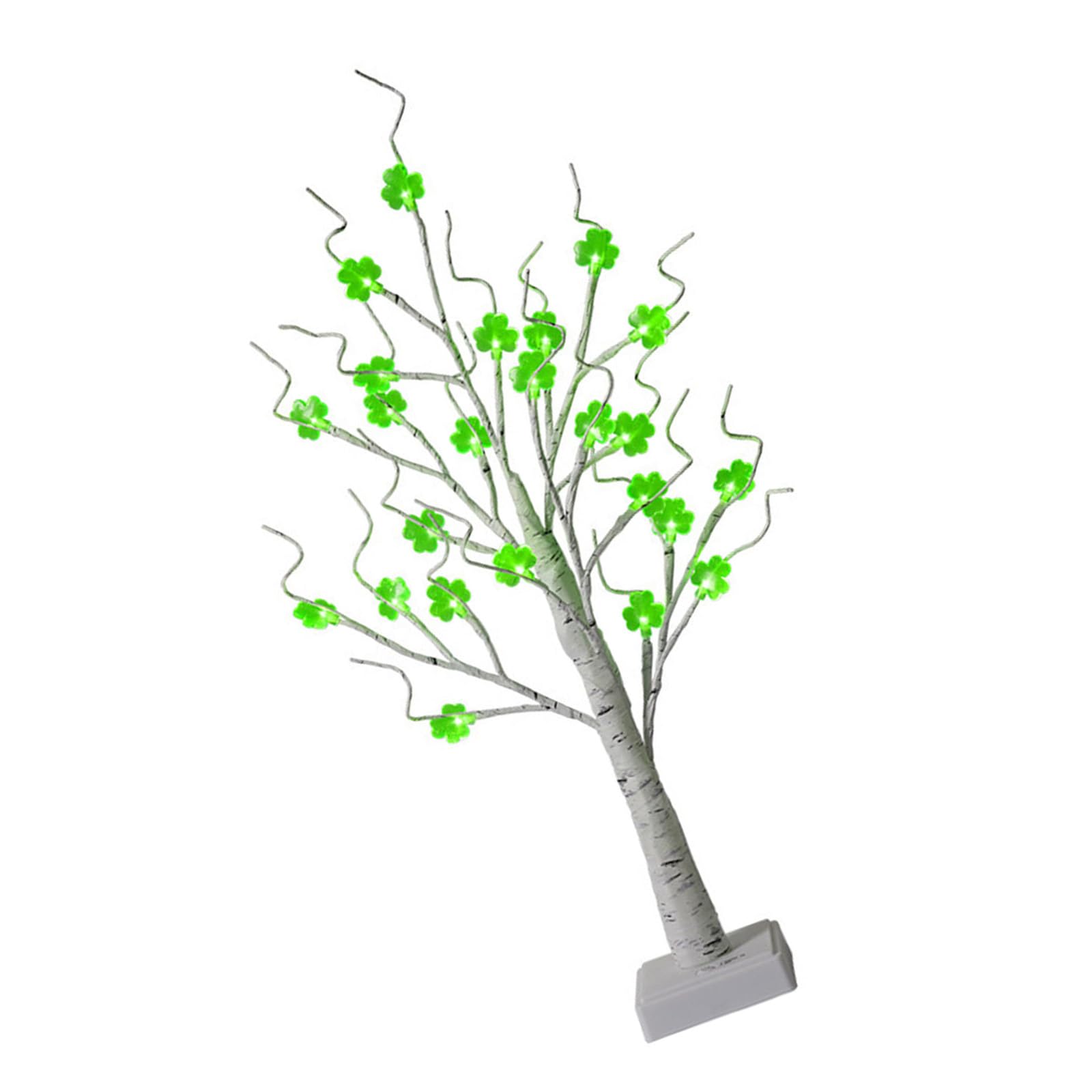 CAZSTYK LED Shamrocks Tree Night Light for Daily Bedroom Use and Patrick ' s Holiday Decors Festival Atmospheres Materials Living Decors