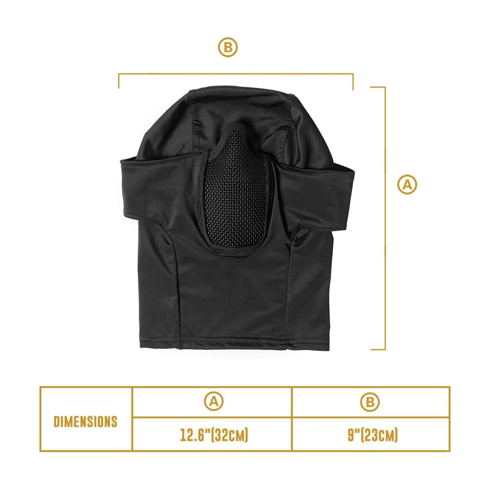 Cagoule en Maille, Accessoires D'airsoft, Masque Tactique Étanche, Protection Intégrale du Visage pour la Chasse Le Cyclisme et Les Activités de Plein Air
