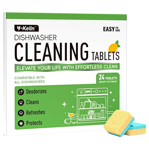 Dishwasher Cleaner and Deodorizer Tablets 24 Pack - 1 Year Supply Deeply Removes Dirt With Odor Eliminating, Dishwasher Cleaner Tablets Naturally Removes Scale Andblockage From Pipes