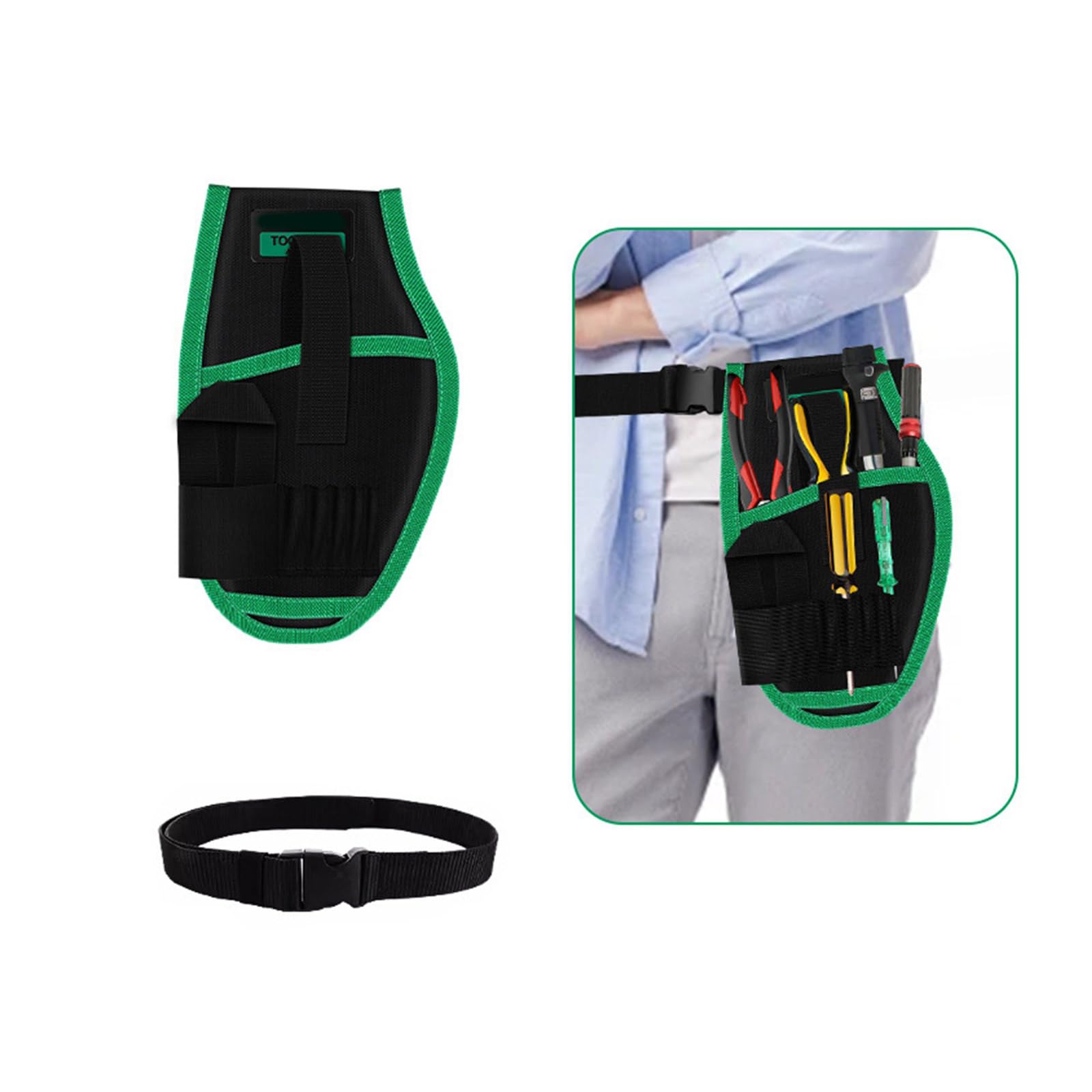 Bolsas de almacenamiento resistentes al agua para cinturón de trabajo con costuras reforzadas, herramienta resistente para técnicos profesionales, herramientas de trabajo impermeables