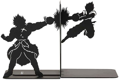 Sujetalibros creativos de metal resistente, separadores de libros, organizador de libros, suministros escolares de oficina en casa (color negro,