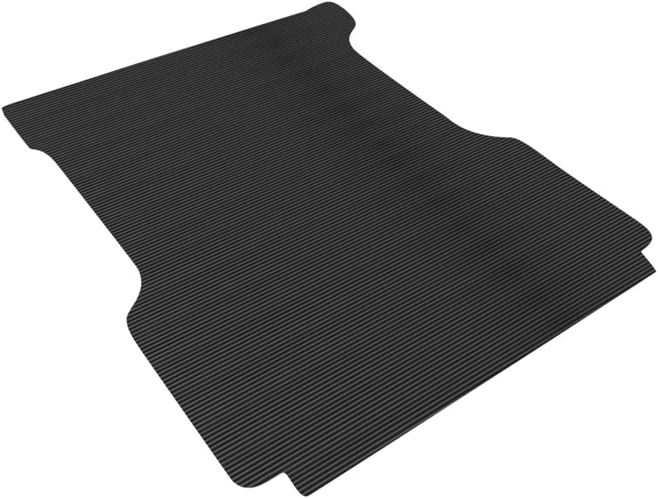 Black Rubber Horizontal Line Truck Bed Floor Mat Liner v2 Compatible with 15-22 Chevy Colorado/GMC Canyon 5 Feet (60") Short Bed