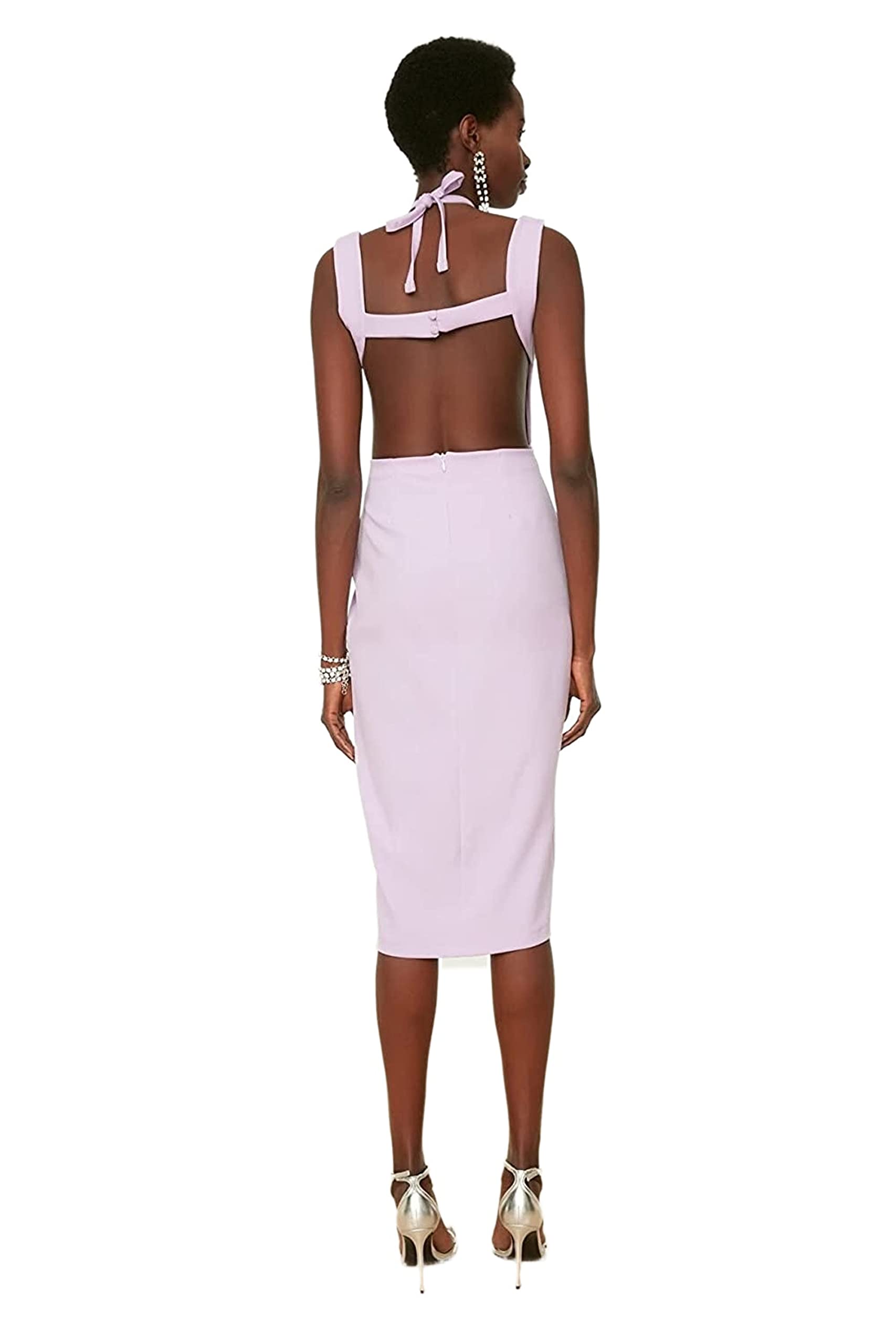 Trendyol Vestido Midi Ajustado Mujer