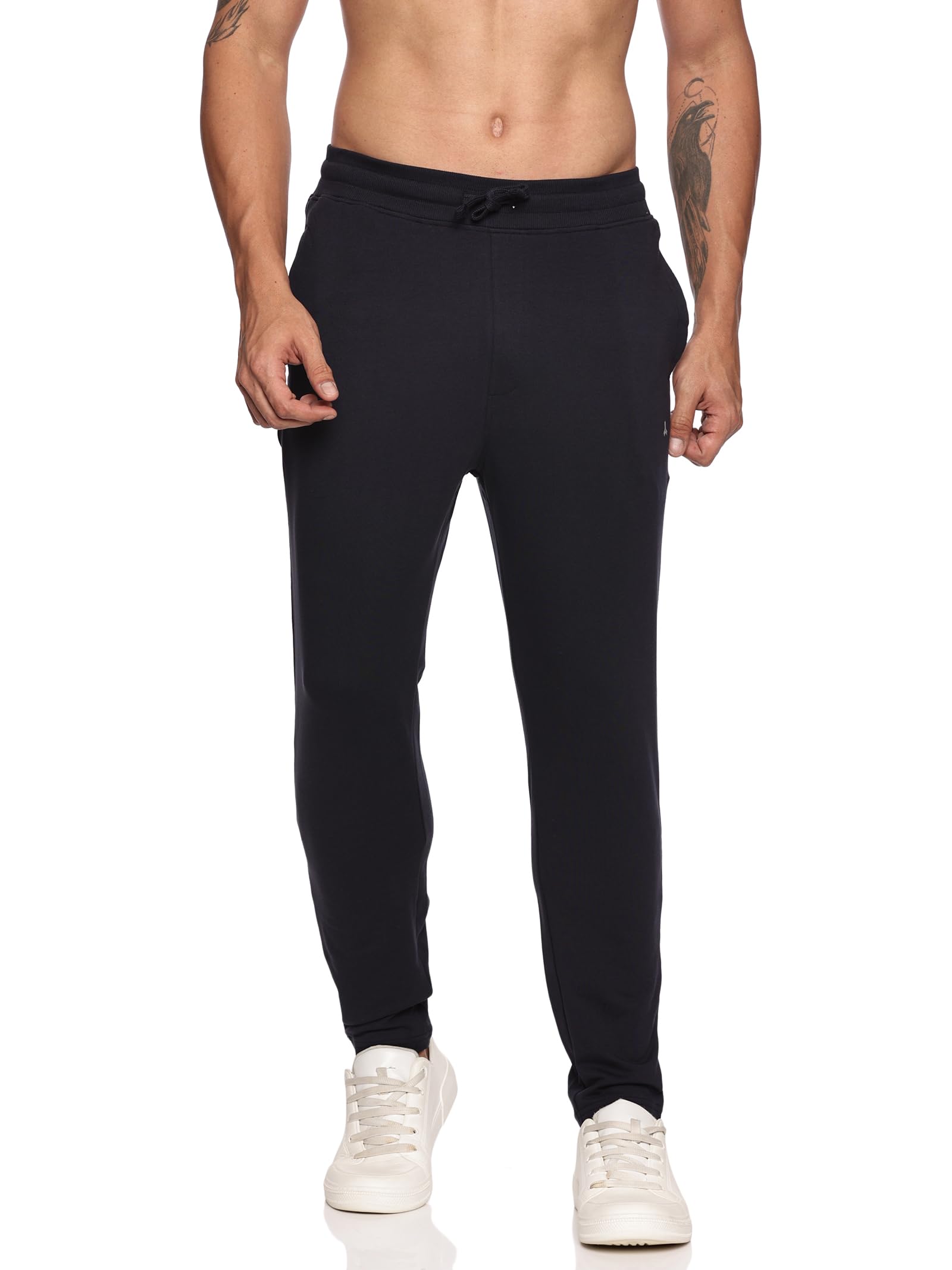 infinia london Infinia Men’s Straight Fit Joggers | Ultra Soft French Terry with Elastane | Relaxed Stretchable Lower with Drawstring Waist | Casual Sports Gym & All Season Wear-picture-27