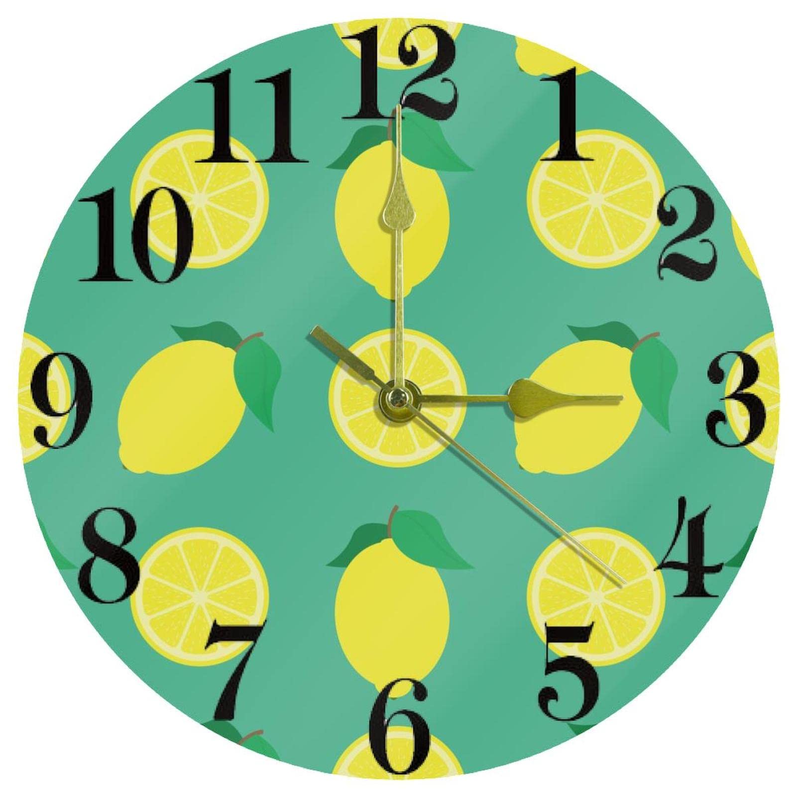 Horloge murale à quartz discrète de 25,4 cm parfaite pour embellir votre cuisine familiale